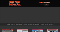 Desktop Screenshot of mountvernon-overheaddoor.com